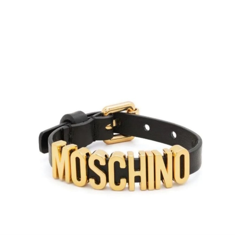 Moschino logo bracelet